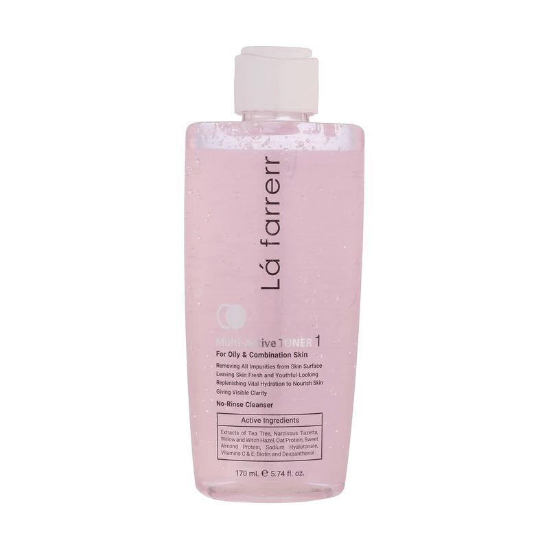 Lafarrerr Multi-Active Toner suitable for oily and combination skin تونر لافارر مدل مولتی اکتیو مناسب پوست چرب و ختلط