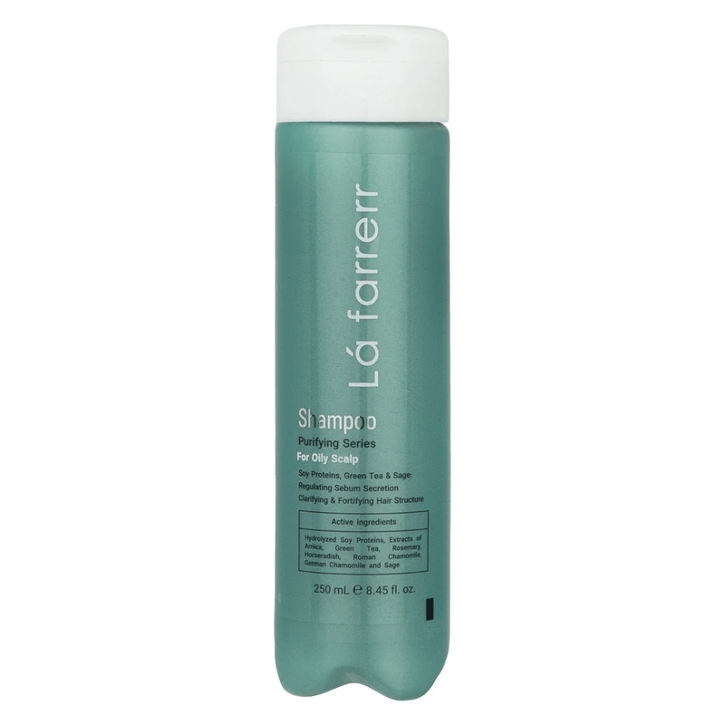 Lafarrerr Purifying Series Shampoo suitable for oily hair شامپو لافارر مدل Purifying series مناسب موی چرب