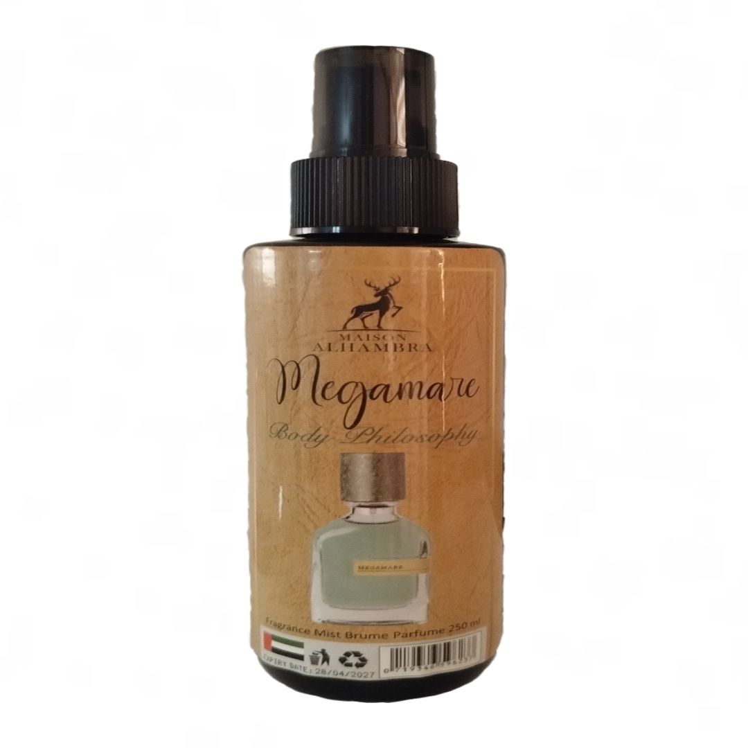 Alhambra Body Splash Mega Mare model 250ml بادی اسپلش الحمبرا مدل مگاماره حجم 250 میل