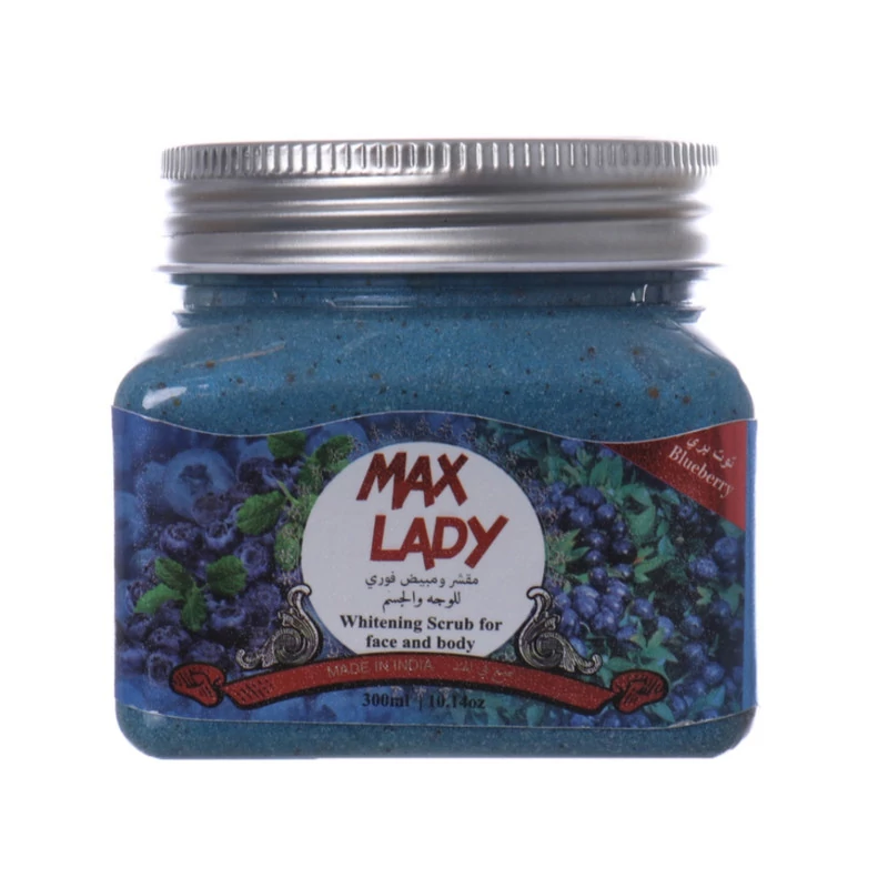 Max Lady Face and Body Sand Scrub with Blueberry Extract اسکراب شنی صورت و بدن مکس لیدی با عصاره بلوبری